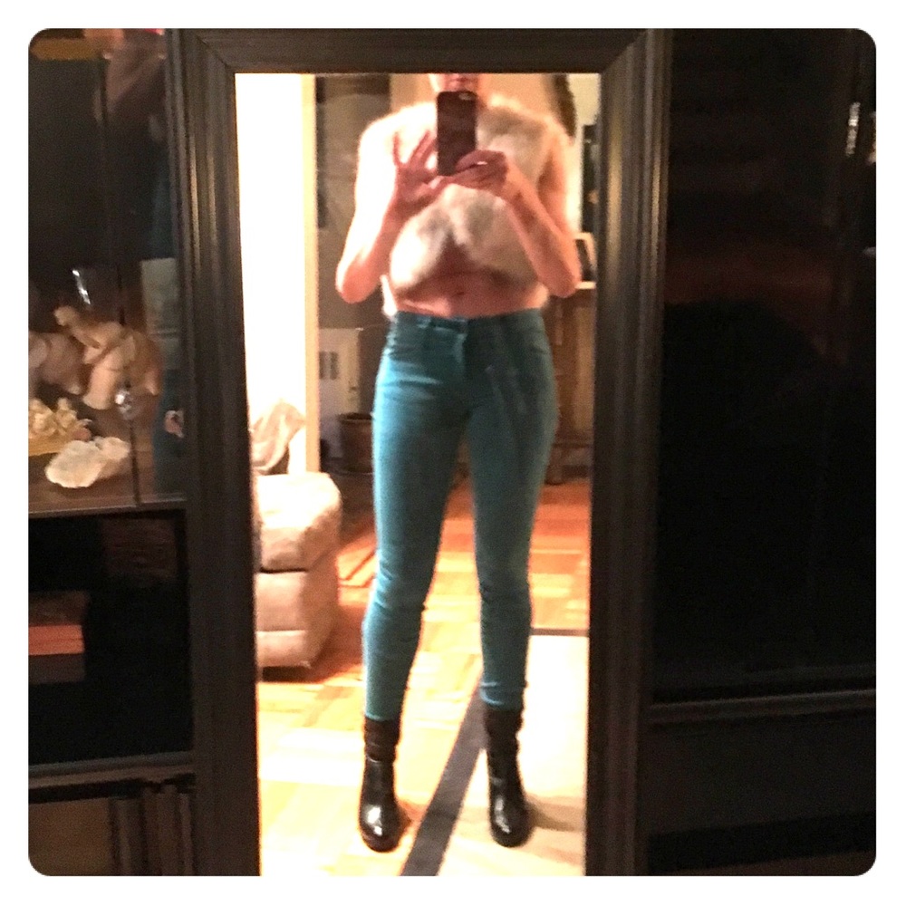 Mother The Looker Wash: Dye-Be Teal NWT  Jeans